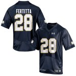 Notre Dame Fighting Irish Men's Nicco Fertitta #28 Navy Blue Under Armour Authentic Stitched College NCAA Football Jersey WDN3699SA